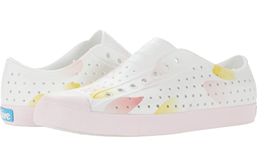 Native Mens Jefferson Slip On Shoes Size 11 EU 45 White Pink EVA Waterproof NWOB